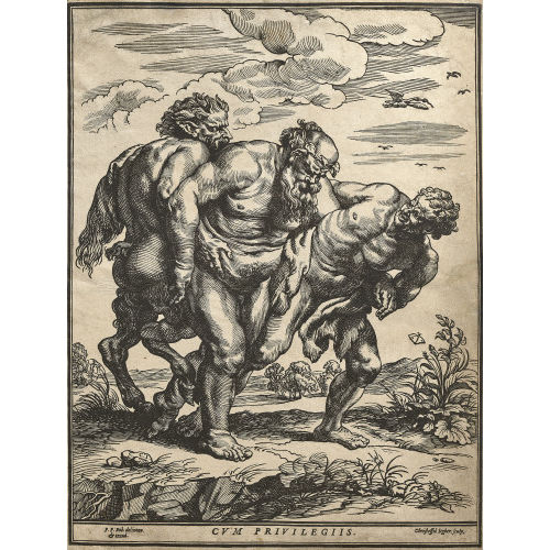 CHRISTOFFEL JEGHER : Silen, begleitet von Satyr und Faun (DOBIASCHOFSKY AUKTIONEN AG)