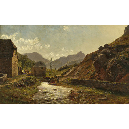 ALFRED GODCHAUX : 'Vue prise dans la vall�e de Campan' (DOBIASCHOFSKY AUKTIONEN AG)