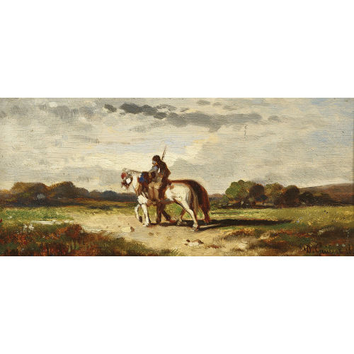 DONAT GUILLOT : Landschaft mit Reiter (DOBIASCHOFSKY AUKTIONEN AG)