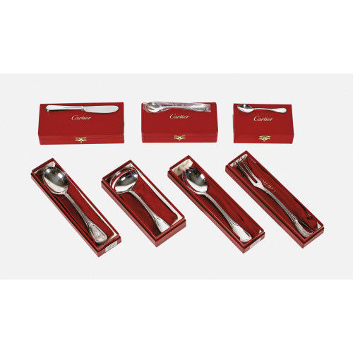 BESTECKTEILE : Paris, Ende 20. Jh. (Cartier) (DOBIASCHOFSKY AUKTIONEN AG)