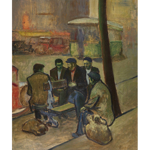 PAUL JAKOB) PAOLO (EIGTL. M�LLER : 'Menschen auf der Strasse' (DOBIASCHOFSKY AUKTIONEN AG)