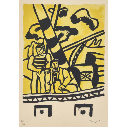 FERNAND L�GER : 'Le remorqueur jaune' (DOBIASCHOFSKY AUKTIONEN AG)