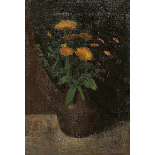 MARGUERITE FREY-SURBEK : Stillleben mit Ringelblumen in Vase (DOBIASCHOFSKY AUKTIONEN AG)