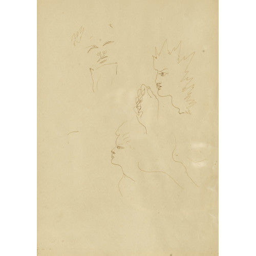 JEAN COCTEAU : �tude avec trois visages (DOBIASCHOFSKY AUKTIONEN AG)