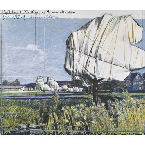 CHRISTO UND JEANNE-CLAUDE) CHRISTO & JEANNE-CLAUDE (JAVACHEFF : 'Wrapped trees' (DOBIASCHOFSKY AUKTIONEN AG)