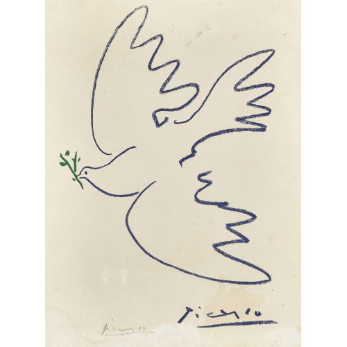 PABLO PICASSO : 'La colombe de la paix' (DOBIASCHOFSKY AUKTIONEN AG)