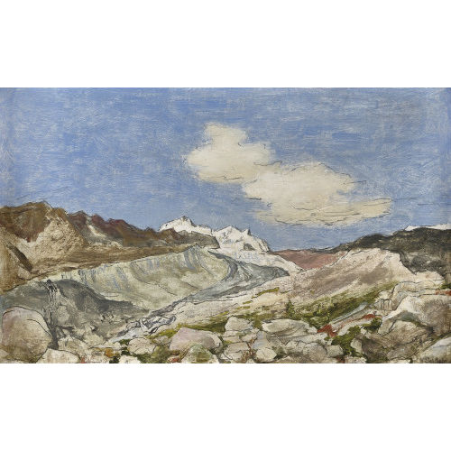 VICTOR SURBEK : 'Mor�ne bei Riffelalp' (DOBIASCHOFSKY AUKTIONEN AG)
