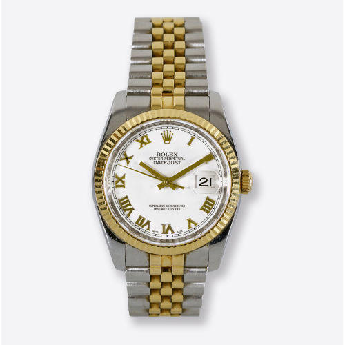 ROLEX : Herrenarmbanduhr 'Oyster Perpetual Datejust' (DOBIASCHOFSKY AUKTIONEN AG)