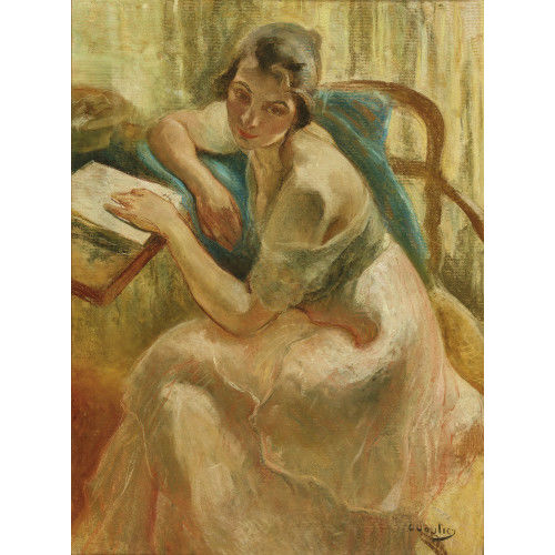 OTTO VAUTIER : Femme � la lecture (DOBIASCHOFSKY AUKTIONEN AG)
