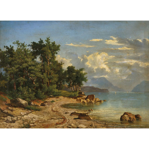 JAKOB JOSEPH ZELGER : Angler am Vierwaldst�ttersee (DOBIASCHOFSKY AUKTIONEN AG)
