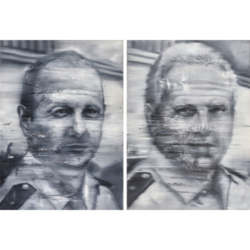 STEPHAN KALUZA : 'Polizist 1' / 'Polizist 2'. Gegenst�cke (DOBIASCHOFSKY AUKTIONEN AG)