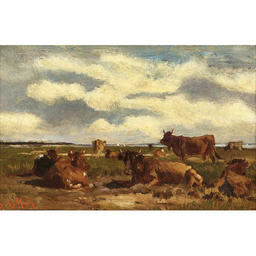 EMILE VAN MARCKE DE LUMMEN : Ruhende K�he (DOBIASCHOFSKY AUKTIONEN AG)