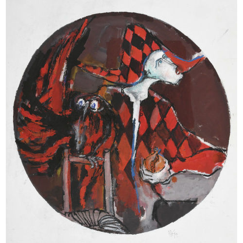 NAG ARNOLDI : Harlekin mit Eule (DOBIASCHOFSKY AUKTIONEN AG)