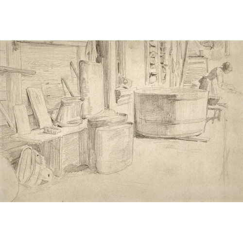 ALBERT ANKER : 'Interieur mit W�scherin' (DOBIASCHOFSKY AUKTIONEN AG)
