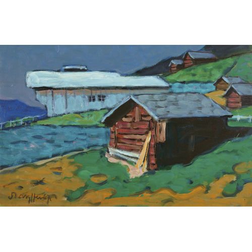 FRED STAUFFER : 'Sonnige Lauenen I' (DOBIASCHOFSKY AUKTIONEN AG)