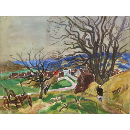 ANDR� PLANSON : 'Paysage d'automne (par Saint-Cyr-sur-Morin)' (DOBIASCHOFSKY AUKTIONEN AG)