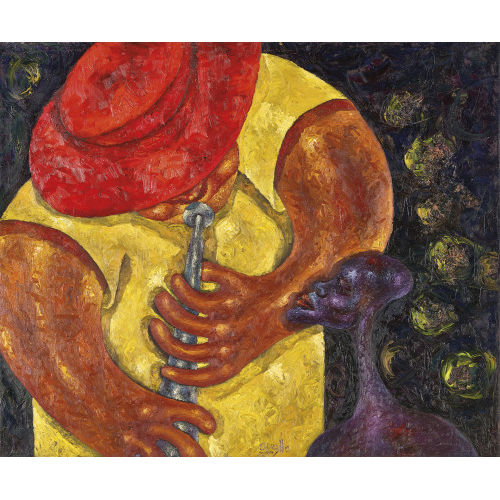 ANTHONY OKELLO : The musician (DOBIASCHOFSKY AUKTIONEN AG)