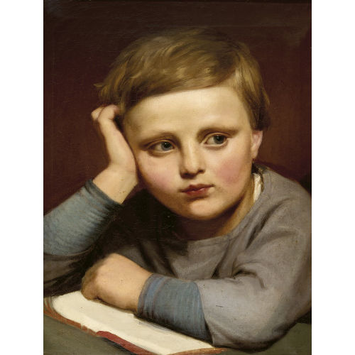 FRITZ ZUBER-BUEHLER : Nachdenklicher Knabe (DOBIASCHOFSKY AUKTIONEN AG)