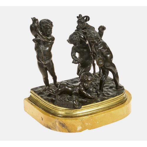 CLAUDE) CLODION (EIGTL. MICHEL : Bacchanale mit Putti und Ziege (DOBIASCHOFSKY AUKTIONEN AG)