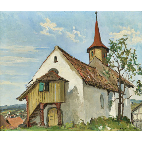 BENJAMIN II VAUTIER : La chapelle (DOBIASCHOFSKY AUKTIONEN AG)