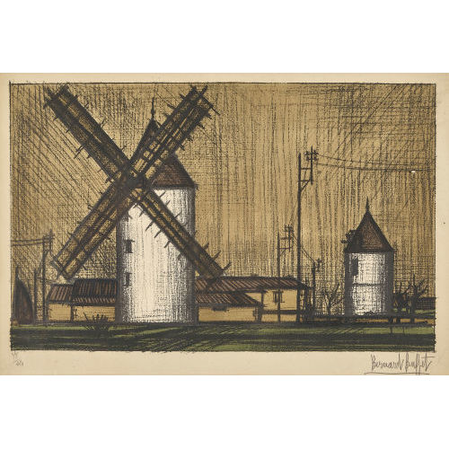 BERNARD BUFFET : Les moulins (DOBIASCHOFSKY AUKTIONEN AG)