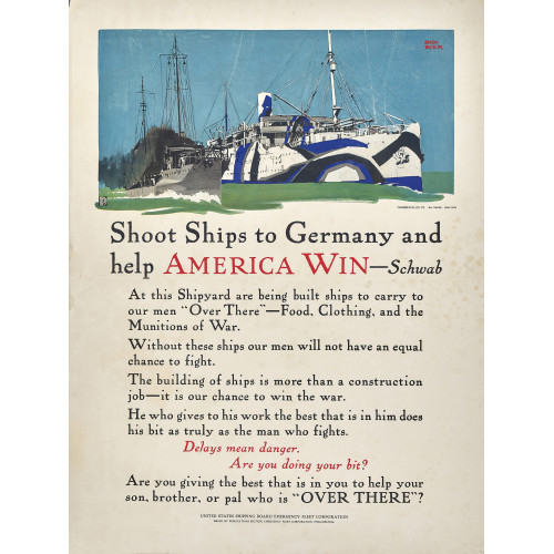 ADOLPH TREIDLER : 'Shoot Ships to Germany and help America win' (DOBIASCHOFSKY AUKTIONEN AG)