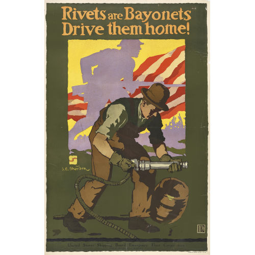 JOHN E. SHERIDAN : 'Rivets are Bayonets. Drive them home!' (DOBIASCHOFSKY AUKTIONEN AG)