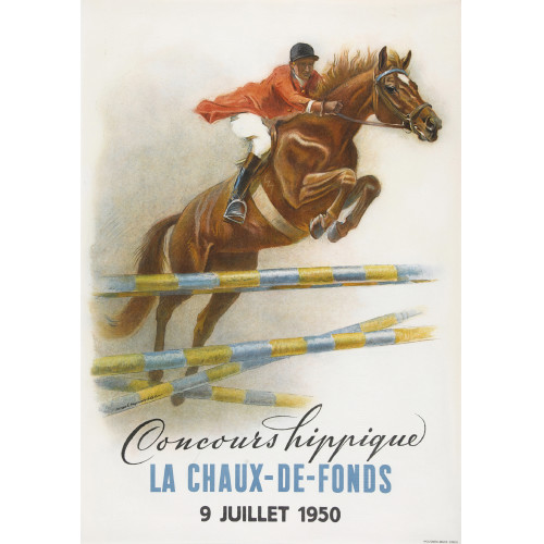 IWAN EDWIN HUGENTOBLER : 'Concours hippique La Chaux-de-Fonds 1950' (DOBIASCHOFSKY AUKTIONEN AG)
