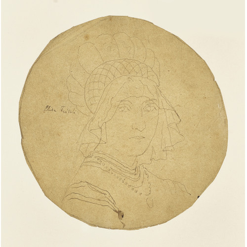 ALBERT ANKER : 'Frauenkopf mit Haube' (DOBIASCHOFSKY AUKTIONEN AG)