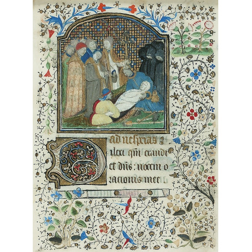 STUNDENBUCHBLATT : Wohl Frankreich, um 1450 (Ile de France) (DOBIASCHOFSKY AUKTIONEN AG)