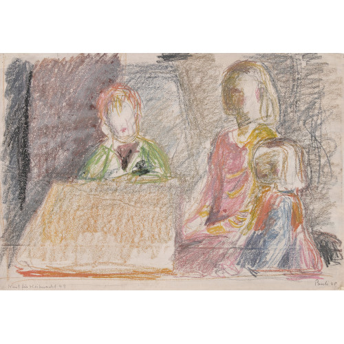FRITZ EDUARD PAULI : Mutter und Kinder (DOBIASCHOFSKY AUKTIONEN AG)