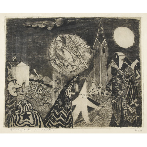 FRITZ EDUARD PAULI : 'Glockenschlag und Masken' (DOBIASCHOFSKY AUKTIONEN AG)