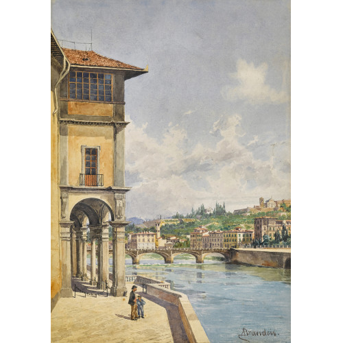 ANTONIETTA BRANDEIS : Am Arnoufer in Florenz (DOBIASCHOFSKY AUKTIONEN AG)