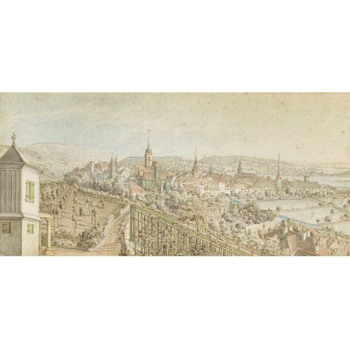 JOHANN JOSEPH HARTMANN : 'Bienne in Switzerland' (DOBIASCHOFSKY AUKTIONEN AG)