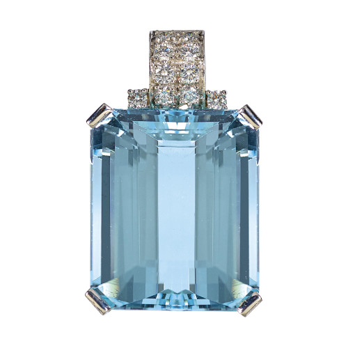 AQUAMARIN-BRILLANT-ANH�NGER : G�belin, Luzern (DOBIASCHOFSKY AUKTIONEN AG)