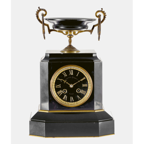STEHPENDULE : Louis Philippe, Schweiz, um 1860-1880 (DOBIASCHOFSKY AUKTIONEN AG)