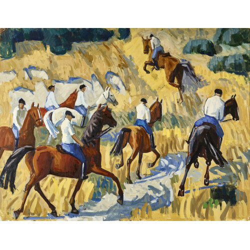 JEAN (EIGTL. JEAN-LOUIS) BERGER : 'Les cavaliers' (DOBIASCHOFSKY AUKTIONEN AG)