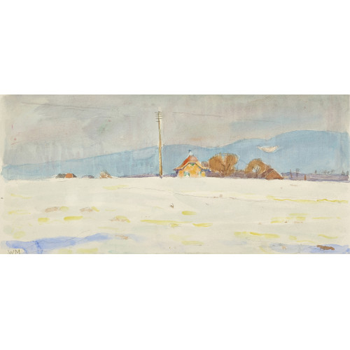 WERNER MILLER : Landschaft mit Bauernhaus (DOBIASCHOFSKY AUKTIONEN AG)