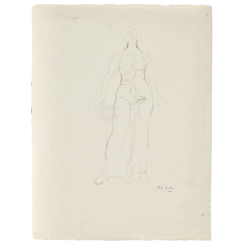 FERDINAND HODLER : Figurenstudie zu 'Blick in die Unendlichkeit' (DOBIASCHOFSKY AUKTIONEN AG)