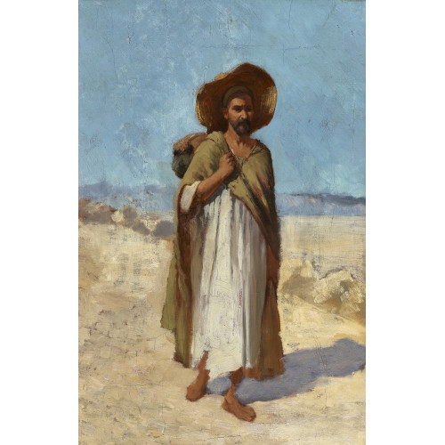 19. JH. FRANKREICH : Wandersmann mit Hut in s�dlicher Landschaft (DOBIASCHOFSKY AUKTIONEN AG)