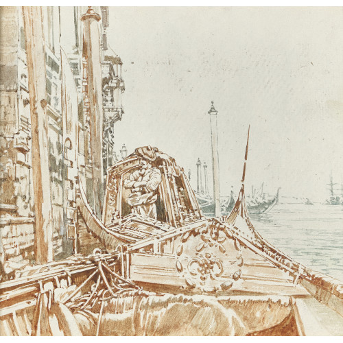 ARTHUR (EIGTL. JEAN BAPTISTE ARTHUR) CALAME : Gondeln in Venedig (DOBIASCHOFSKY AUKTIONEN AG)