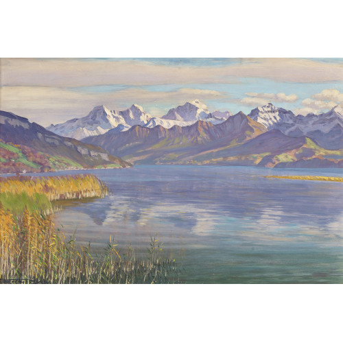 WALDEMAR THEOPHIL FINK : 'Novembertag am Thunersee' (DOBIASCHOFSKY AUKTIONEN AG)