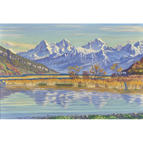 WALDEMAR THEOPHIL FINK : 'Herbst am Thunersee' (DOBIASCHOFSKY AUKTIONEN AG)