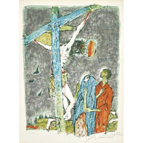 ALOIS CARIGIET : Kreuzigung (DOBIASCHOFSKY AUKTIONEN AG)