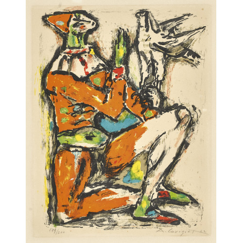 ALOIS CARIGIET : Clown und Falke (DOBIASCHOFSKY AUKTIONEN AG)