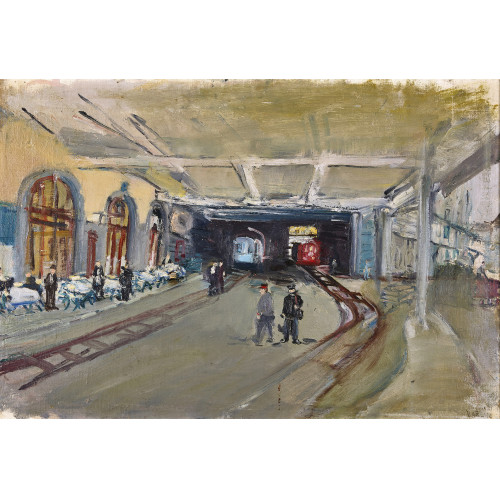 WILLY) VARLIN (EIGTL. GUGGENHEIM : 'Bahnhof in Montreux' (DOBIASCHOFSKY AUKTIONEN AG)