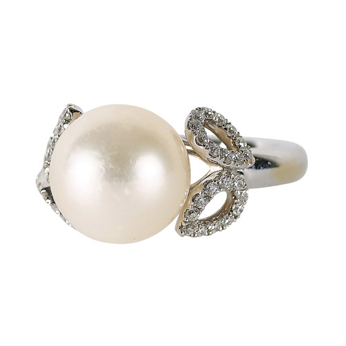 PERLEN-BRILLANT-RING : Schoeffel (DOBIASCHOFSKY AUKTIONEN AG)