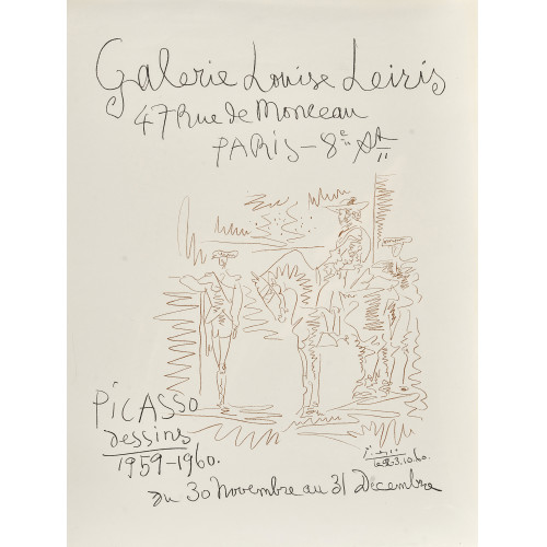 PABLO PICASSO : 'Galerie Louise Leiris 1960' (DOBIASCHOFSKY AUKTIONEN AG)