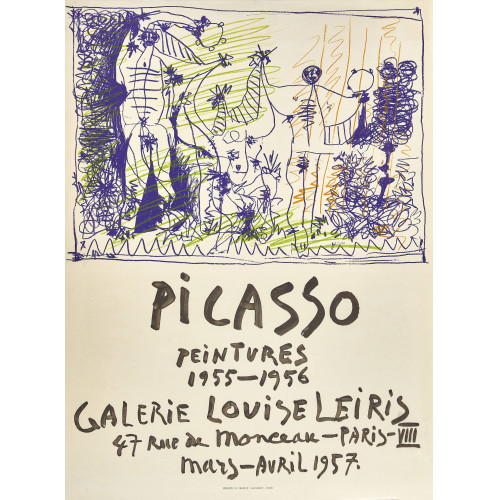 PABLO PICASSO : 'Picasso peintures 1955-1956 Galerie Louise Leiris 1957' (DOBIASCHOFSKY AUKTIONEN AG)