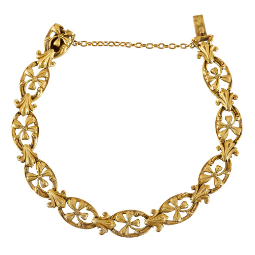 GOLD-BRACELET : Frankreich, 19. Jh (DOBIASCHOFSKY AUKTIONEN AG)